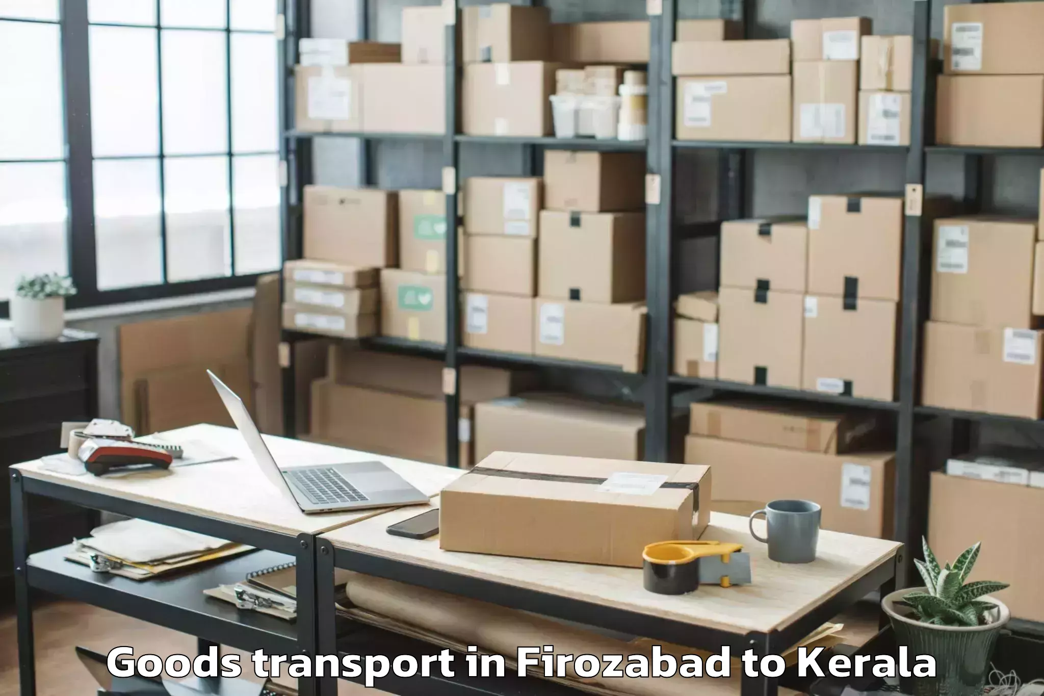 Quality Firozabad to Shoranur Goods Transport